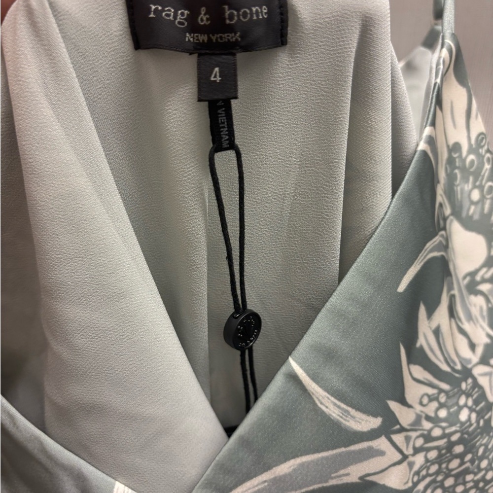 rag & bone Rissa floral satin slipdress. - Picture 3 of 5